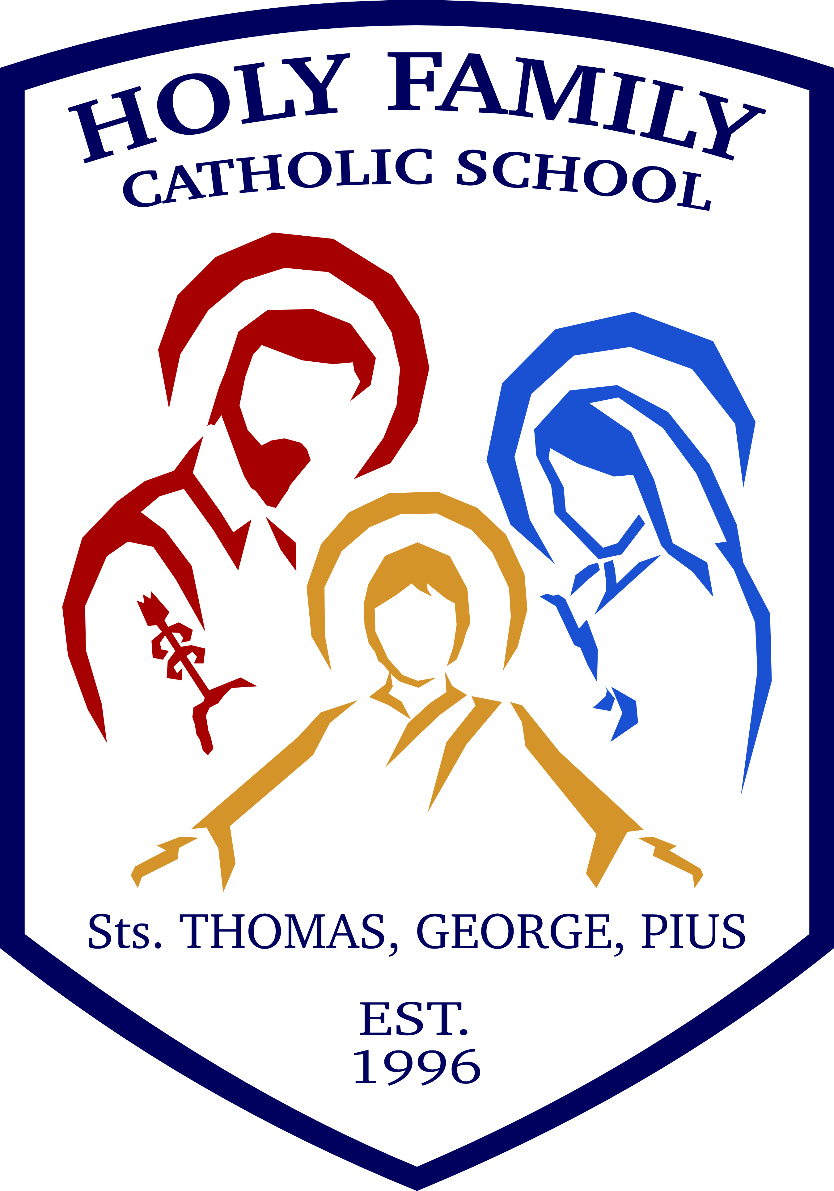 Holy Family Large Portrait Color Logo